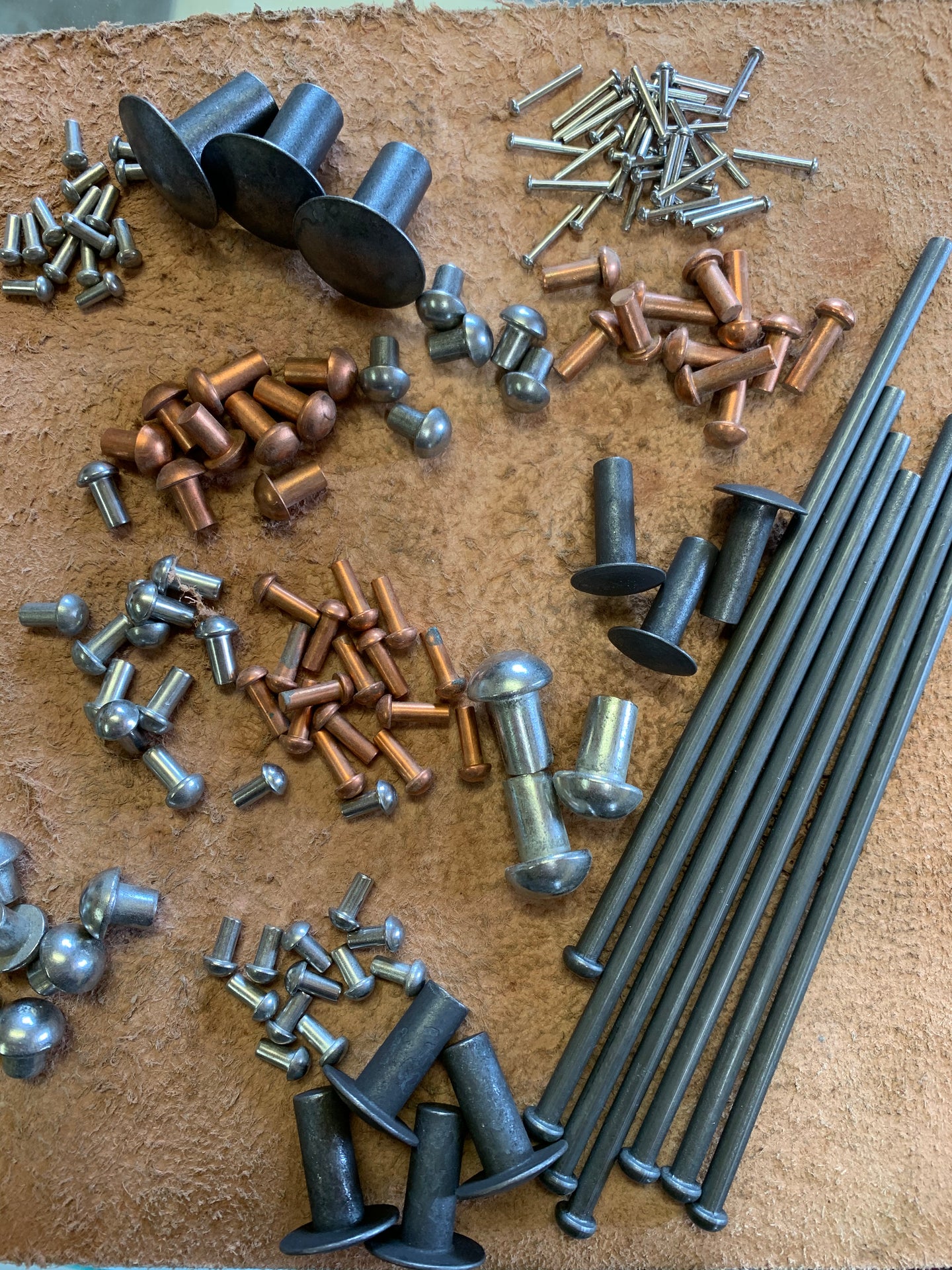 COPPER RIVETS (ROUND HEAD) – Brooks Bits and Silver