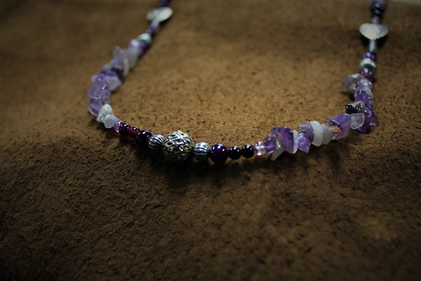 Beaded Amethyst Necklace