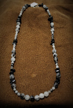 Load image into Gallery viewer, Beaded Black Onyx Quartz Necklace