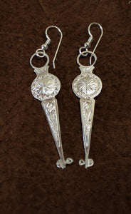 Sterling Silver Bit Earrings