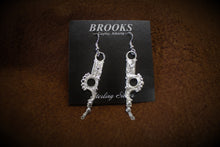 Load image into Gallery viewer, Sterling Silver Bit Earrings