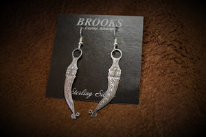 Sterling Silver Bit Earrings