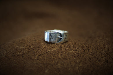 Belt & Buckle Sterling Silver Ring