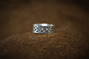 Sterling Silver Filigree Pattern Ring