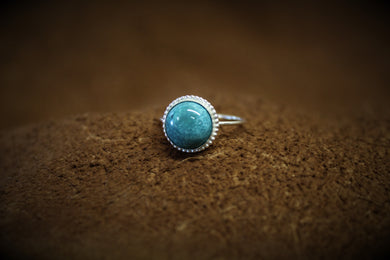 Sterling Silver Turquoise Mounted Ring