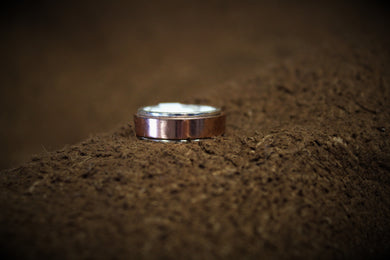 Copper and Silver Spinner Ring