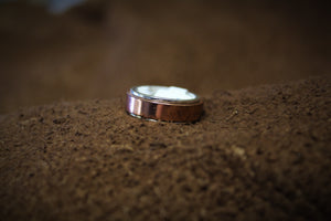 Copper and Silver Spinner Ring