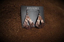 Load image into Gallery viewer, Textured Diamond Copper Earrings