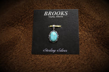 Load image into Gallery viewer, Sterling Silver Oval Turquoise Pendent