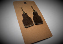 Load image into Gallery viewer, Cowhide Ear Tag Earrings