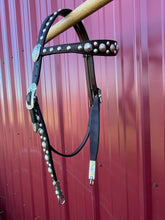 Load image into Gallery viewer, Silver Brow Band Headstall