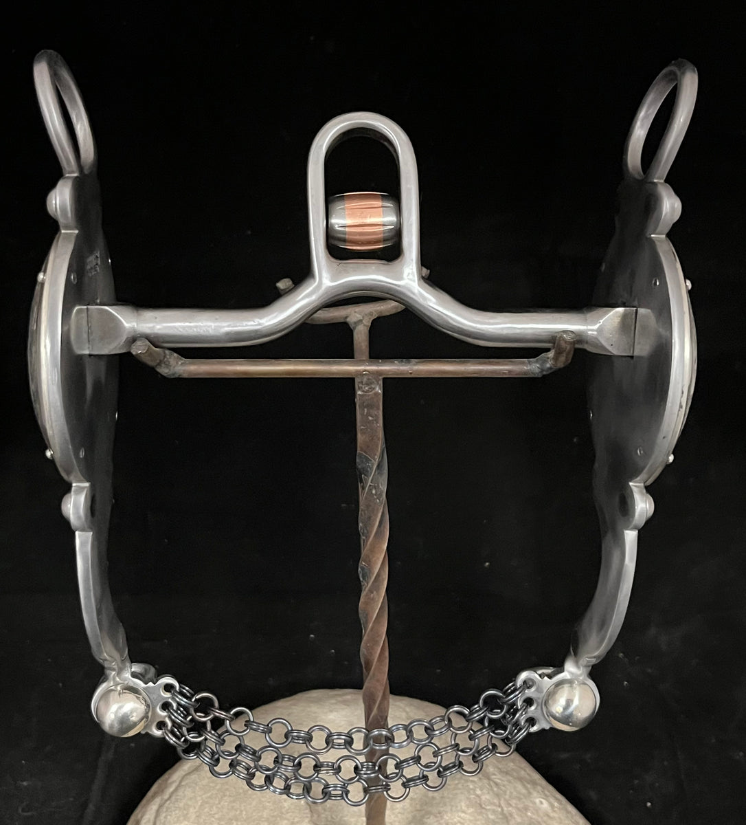 Steel Engraved Concho Bit – Brooks Bits and Silver