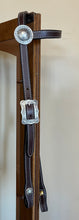 Load image into Gallery viewer, Double Buckle sliding ear with silver-overlay hardware