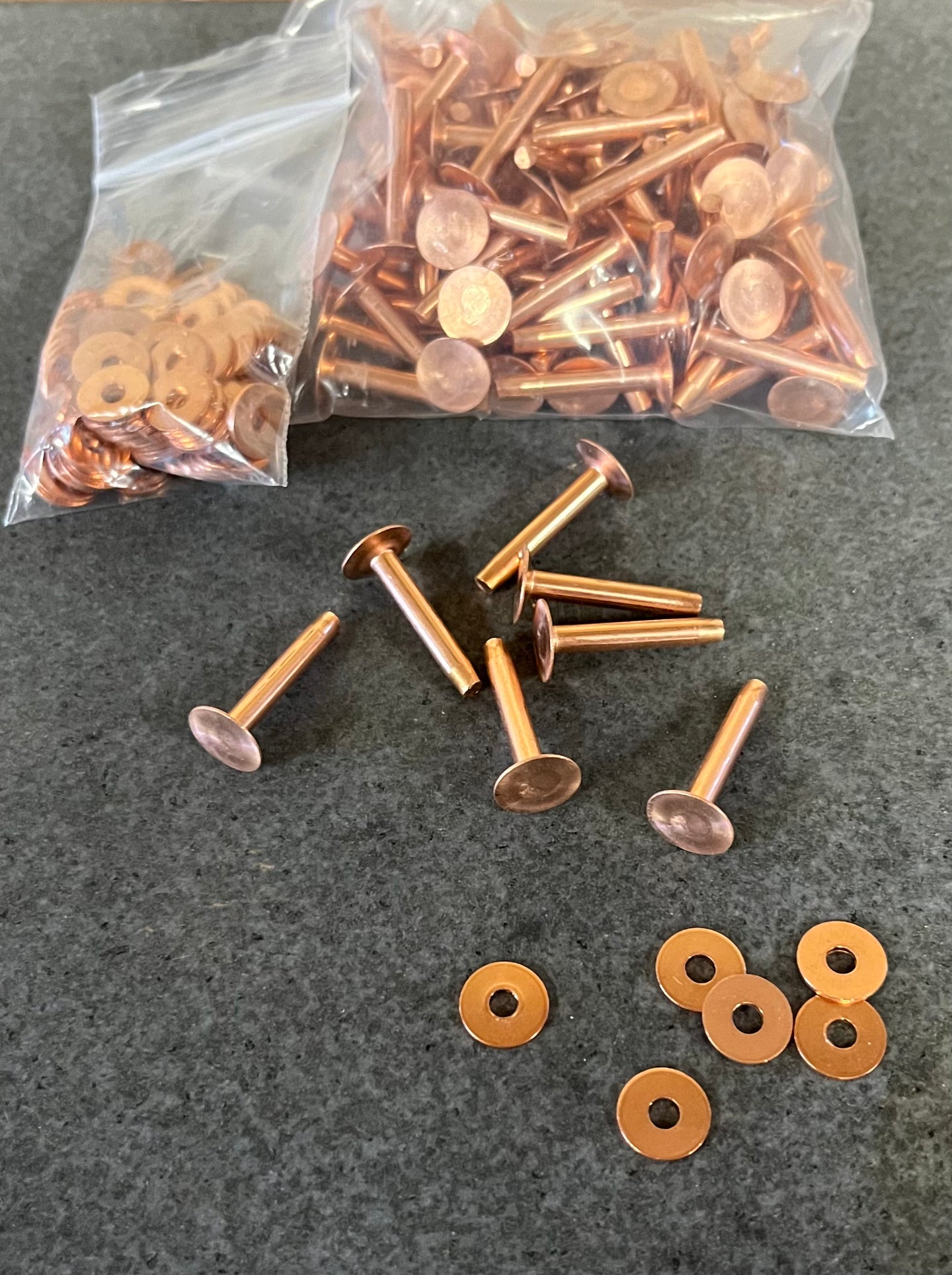 COPPER RIVETS+BURRS – Brooks Bits and Silver