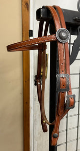 Brow Band Headstalls with Brooks Hardware