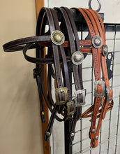 Load image into Gallery viewer, Brow Band Headstalls with Brooks Hardware