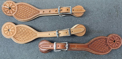 Spur Straps with Stainless Roller buckles