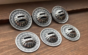 1 1/2" SLOT CONCHOS FLUTED CENTER