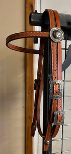 Brow Band Headstalls with Brooks Hardware