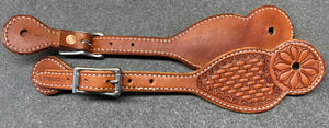 Spur Straps with Stainless Roller buckles